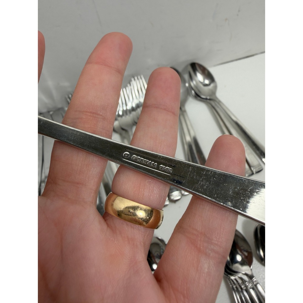 Gorham Studio 18/10 Stainless Flatware Set 36 Pc Knives Forks Spoons service / 7 - Picture 7 of 12
